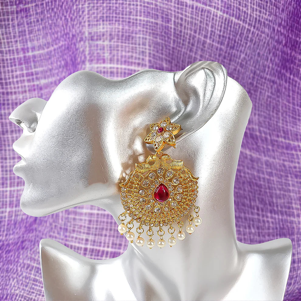 "Imperial Blossom Drop Earrings