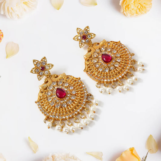 "Imperial Blossom Drop Earrings