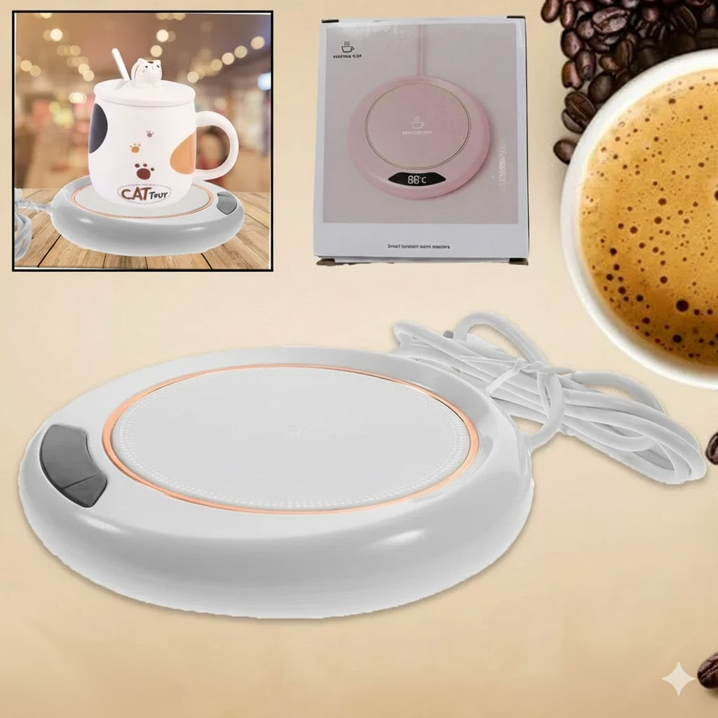 USB ThermoDesk Mug Warmer for Coffee, Tea and Office Use Now