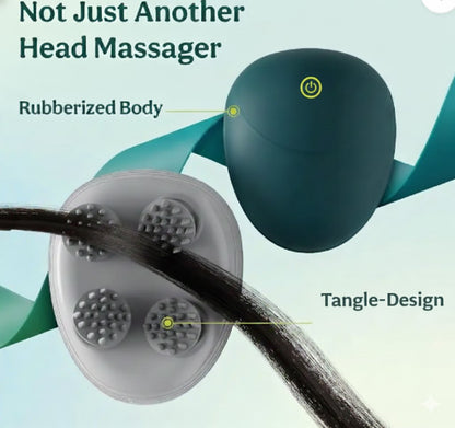 Revolutionary Scalp Massager: Tangle-Free, Rubberized Comfort for Hair Growth